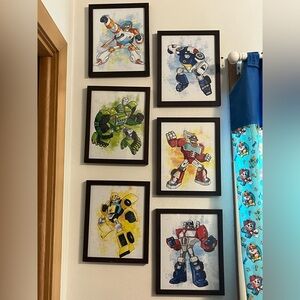 Robot Art Prints - Set of 6